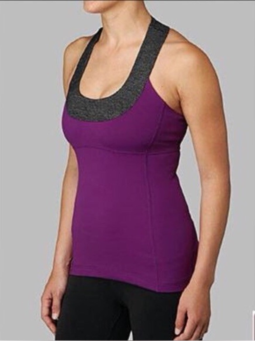 314. Lululemon Scoop Neck Tank *Luon
Purple and Grey size 10 15” PTP